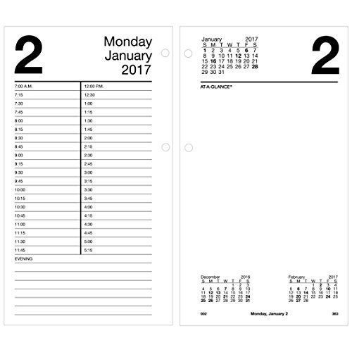 At-A-Glance AT-A-GLANCE Daily Desk Calendar 2017 Refill, Large, 12 Months, 4.5 x