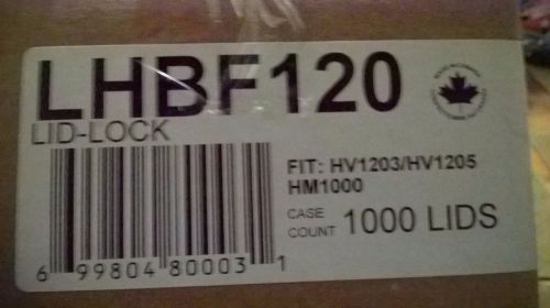 Lids LHBF120, Count 1000 each-White Hot Vend Lid Fits 1203/1205, Lot 23 Cases