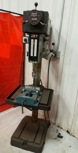 Jet JDP-20VS-1 20&#034; Variable Speed Floor Drill Press and Wilton Vise