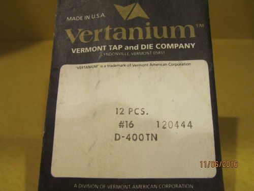 Drill Bits (#3) Vertanium #16 D-400TN  120444  NEW / N.O.S.  10 pcs Vermont