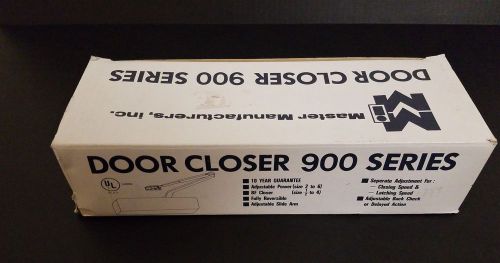 New open - master manufacturers inc 900 series door closer dark pr72 dadu for sale