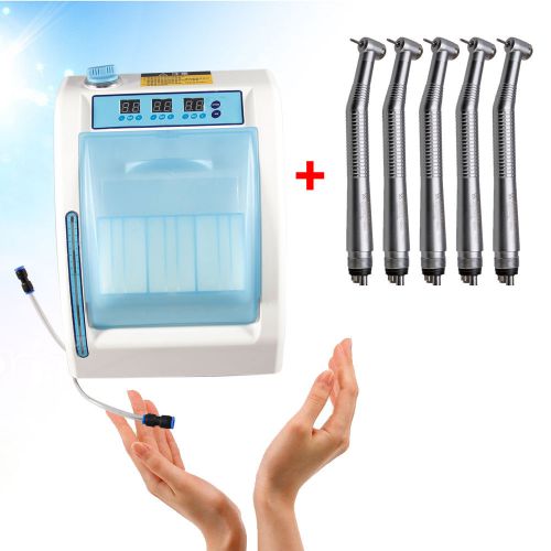 Dental Handpiece Maintenance Lubrication Cleaner System + 5*Handpieces Seasky 4H