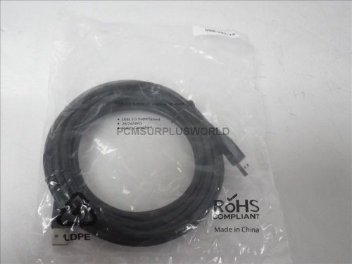 Usb-301-15 15ft usb 3.0 a male to a male superspeed cable (new) for sale