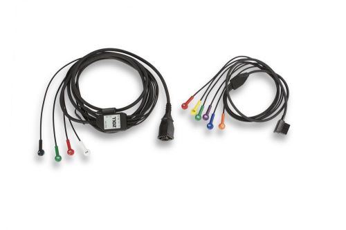 ZOLL 1-Step Patient Cable For 12-Lead ECG With Limb-Lead And V-Lead Cables 10 Ft