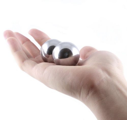 Solid Stainless Steel 1-1/4&#034; Hand and Wrist Strengthening Baoding Balls