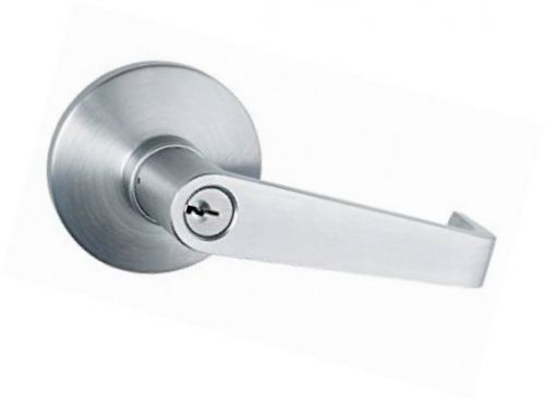 Global Door Controls Aluminum Keyed Entry Lever Exit Device Trim