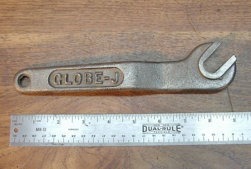 Old used tools,globe-j fire sprinkler 9&#034; open end wrench,5/8&#034; &amp; 3/4&#034; double side for sale