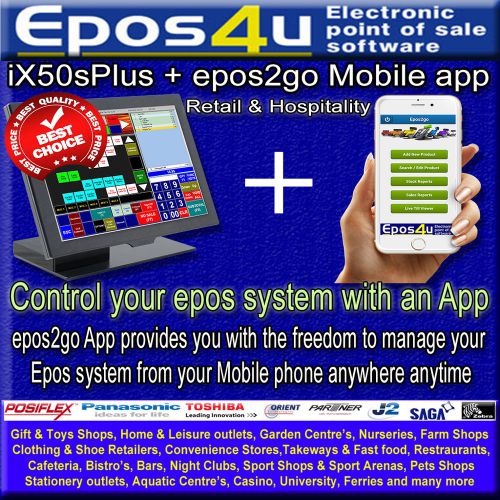New epos ix50splus + pos epos2go x1 mobile appz for sale