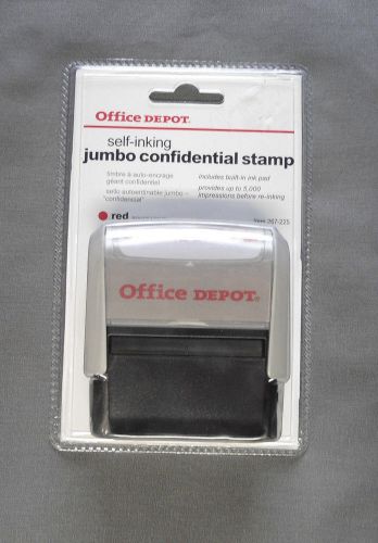 Office Depot Self-Inking Jumbo Confidential Stamp