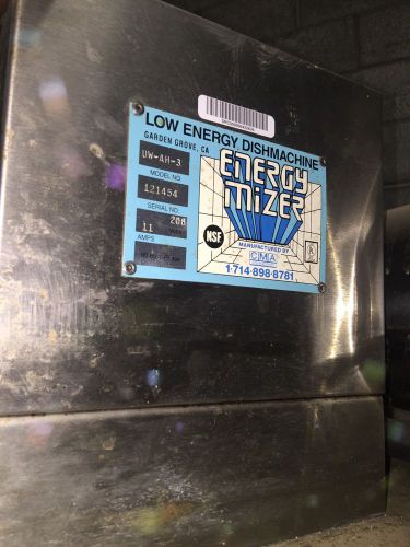 CMA DISHMACHINES LOW TEMP UPRIGHT DISHWASHER Model AH  ENERGY MIZER
