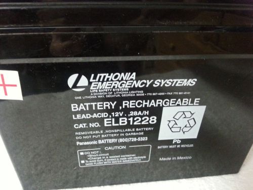 Lithonia ELB1228 Battery 12V 28Ah Battery + FREE PRIORITY