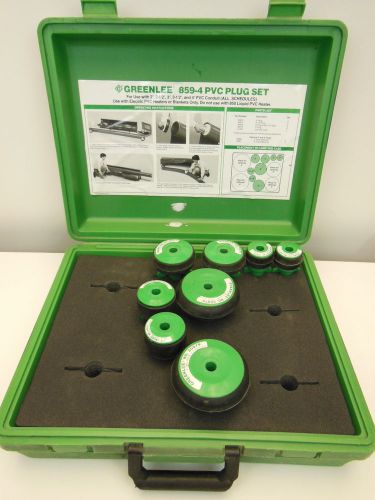 Greenlee 859-4 PVC Plug Set 2&#034; - 4&#034;