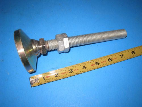 1 Machine Leveling Mount Feet 3&#034; Pad  Heavy Duty ALL STEEL 8&#034; LONG    21F3