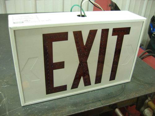 Hubbell model led-1-em led  exit sign 120 vac 60hz - used for sale