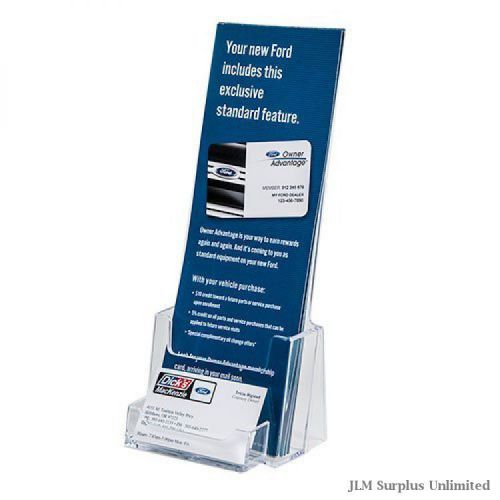 Clear acrylic brochure holder business card pocket clear acrylic stand for sale