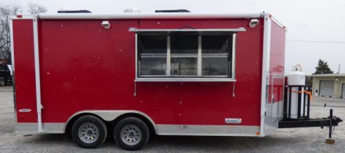 Concession Trailer 8.5&#039;x16&#039; Red - Event Food Catering BBQ