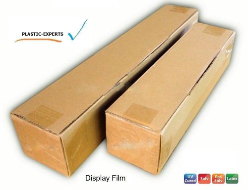 Solvent Latex White Matte Gray-Back No-Curl Display Print PET 6mil 50&#034; x 100&#039;