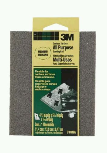 3M 918NA 3M Contour Surface Sanding Sponge-MEDIUM SANDING SPONGE FREE SHIPPING