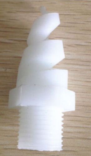 New white  Plastic PP spiral Cone spray nozzle