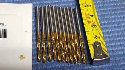 #34, 135 Degree Drill Point Angle, Spiral Flute, Screw Machine Drill Bit  LOT 11