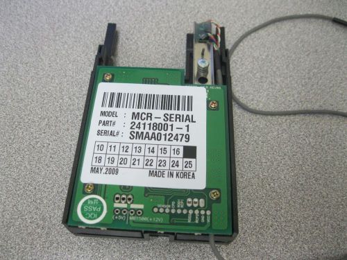 Tranax Hantle GenMega ATM Card Reader 24118001-1 MCR-Serial