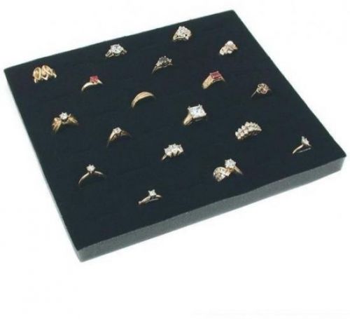 New 36 Slot Ring Box Display Jewelry Storage Organizer Case Tray Holder Glass