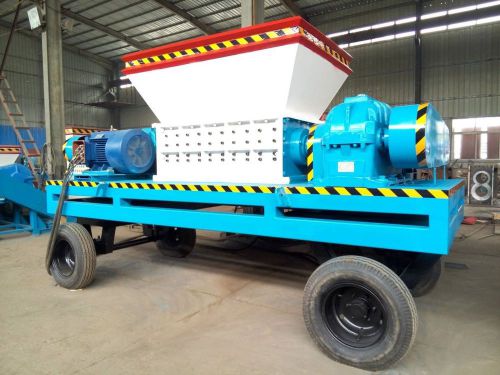 (NEW) HANEN 47x39&#034; Portable ETIS1000 82 HP Double-Shaft shredder Diesel Engine