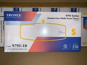 TRONEX NITRILE EXAM GLOVES S/M 2500 COUNT (10 boxes x 250ct) SEALED