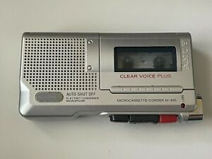 Sony M-455 Micro-cassette Handheld Voice Recorder- 