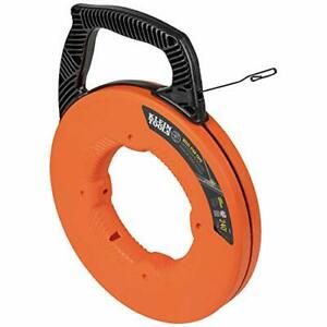 56334 Fish Tape, Steel Wire Puller with Double Loop Tip, Optimized Housing and