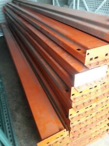 pallet rack racking shelving racks warehouse teardrop new beams 12&#039;x6&#034; rails