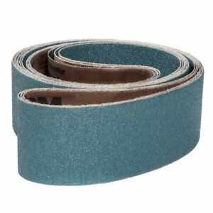 VSM 97580 Abrasive Belt, Medium Grade, Cloth Backing, Zirconia, 80 Grit, 4&#034;
