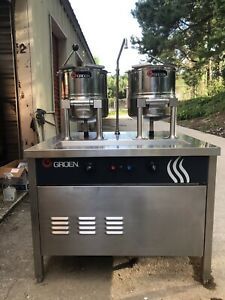 Groen Soup Steamer Kettle With Table &amp; Faucet Model TDC/3-20 Commercial