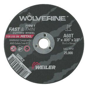 3 X 035 WOLV TY1 C-O WHL  A60T  3/8 AH 56062  - 1 Each
