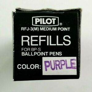 Pilot Better Ball Point Pen Ink Refills Purple RFJ 3 Medium For BP S Lot of 14