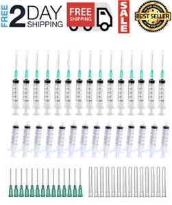 35 Pcs 5ml Jeringas Desechables Estriles Grado Mdico Can Aguja Con Agujas