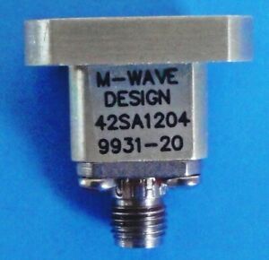 WR42 to SMA Waveguide – Coax Adapter M Wave 42SA1204