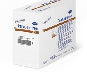 Peha-micron® latex powderfree 100 pairs (2x50) - surgical gloves STERILE * NEW*