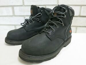 Timberland Pro 24/7 Work Leather Steel Toe Boots Shoes Zapatos Kutsu Botas 11.5