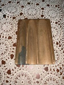 Antique Slanted Wood Tray For Rolled Pennies,Nickels,Halves Weldon Illinois Bank