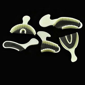 New 50x Dental Impression Tray Posterior Bite Registration Trays 5pcs Per Bag CE