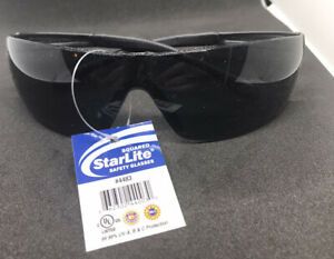 GATEWAY 4483 Gray Starlite Sq Safety Glasses PR Contemporary New w/ Tags