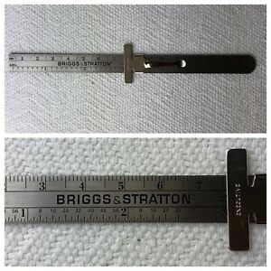 MACHINIST Pocket SCALE RULER~BRIGGS &amp; STRATTON Fractional Inch &amp; mm (metric)