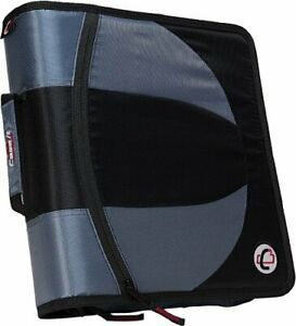 Case-it The Dual 2-in-1 Zipper Binder - Two 1.5 inch D-Rings - Includes Penci...