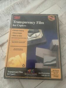 3M Transparency Film For Copiers 100 Sheets 8.5&#034;x11&#034; New Sealed PP2500