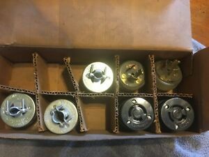 LOT OF 4 HUBBELL MALE TWIST LOCK PLUGS &amp;3 FEMALE RECEPTACLE 7311-G on box