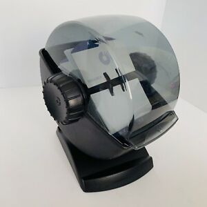 ROLODEX RUBBERMAID ROTARY BUSINESS CARDS FILE/w COVER/SWIVEL BASE BLACK R-48