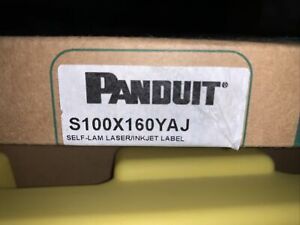 panduit S100x160YAJ laser/inkjet printable labels