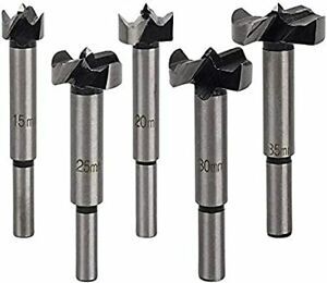JTMIX Borebit Woodworking Drill Borebit Set 15mm / 20mm / 25mm / 30mm / 35mm 5