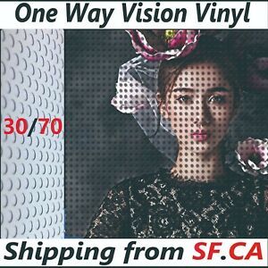 One Way Vision Printing Vinyl Window Graphics Cling Film 54&#034;x50&#039; for UV Printers